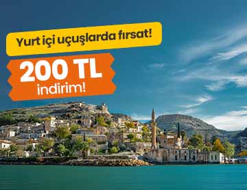 Yurt içi Uçuşlarda 200 TL İndirim!